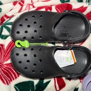 CROCS Women's Black Slip-On Sandals size 10 women’s / 8 men’s